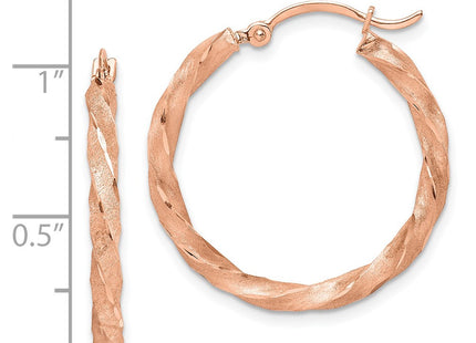 14k Rose Gold Earrings Style TF1471 - Classique Jewelry Inc.