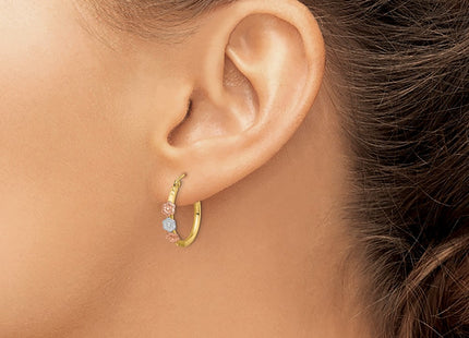 14k Tri-Color Earrings Style TF1508 - Classique Jewelry Inc.