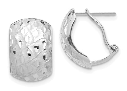 14k White Gold Earrings Style TF1526 - Classique Jewelry Inc.