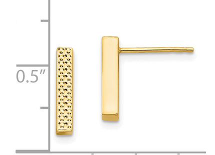 14k Yellow Gold Earrings Style TF1532 - Classique Jewelry Inc.