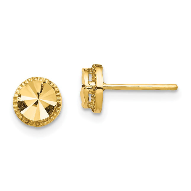 14k Yellow Gold Earrings Style TF1533 - Classique Jewelry Inc.