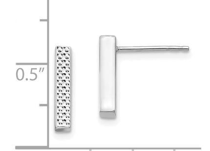 14k White Gold Earrings Style TF1534 - Classique Jewelry Inc.