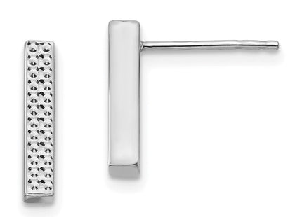 14k White Gold Earrings Style TF1534 - Classique Jewelry Inc.