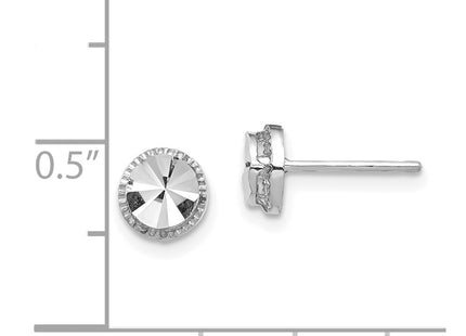 14k White Gold Earrings Style TF1535 - Classique Jewelry Inc.