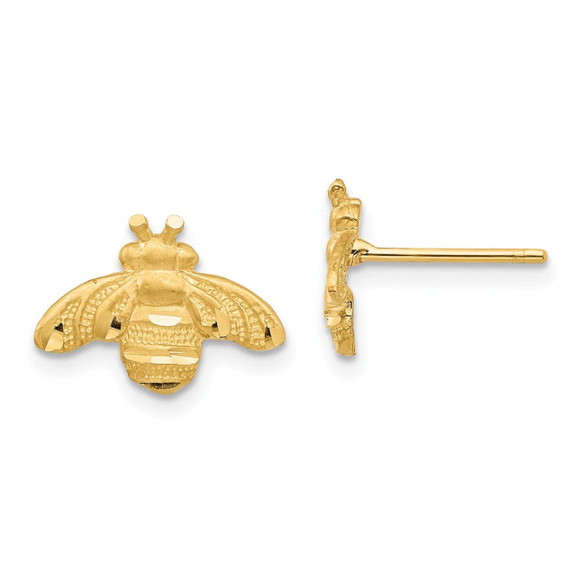 14k Yellow Gold Earrings Style TF1551 - Classique Jewelry Inc.