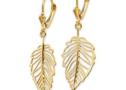 14k Yellow Gold Earrings Style TF1554 - Classique Jewelry Inc.