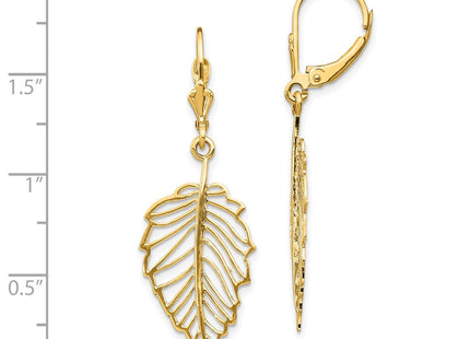 14k Yellow Gold Earrings Style TF1554 - Classique Jewelry Inc.