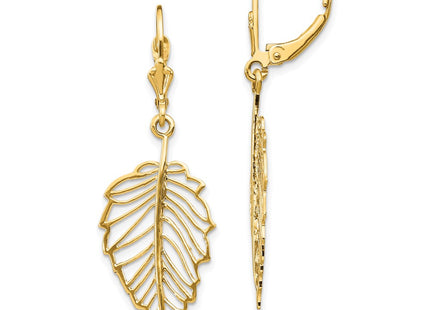 14k Yellow Gold Earrings Style TF1554 - Classique Jewelry Inc.