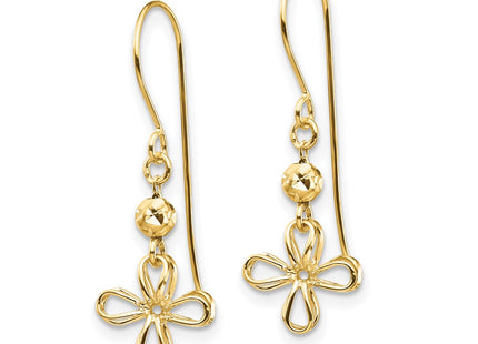 14k Yellow Gold Earrings Style TF1557 - Classique Jewelry Inc.