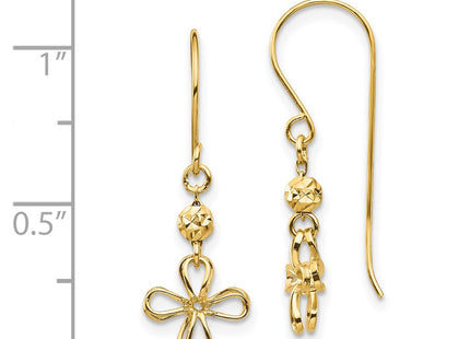 14k Yellow Gold Earrings Style TF1557 - Classique Jewelry Inc.