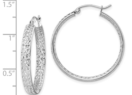 14k White Gold Earrings Style TF1590 - Classique Jewelry Inc.