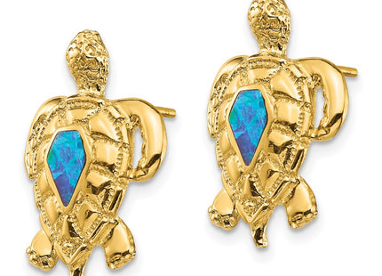 14k Yellow Gold Earrings Style TF1595 - Classique Jewelry Inc.