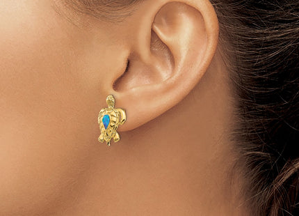 14k Yellow Gold Earrings Style TF1595 - Classique Jewelry Inc.