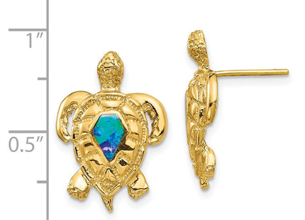 14k Yellow Gold Earrings Style TF1595 - Classique Jewelry Inc.