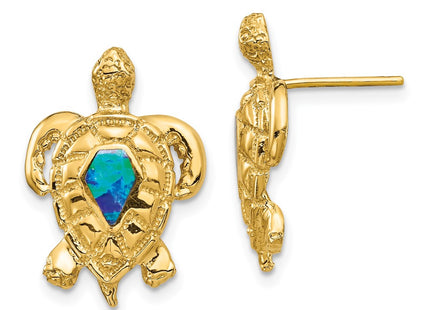 14k Yellow Gold Earrings Style TF1595 - Classique Jewelry Inc.