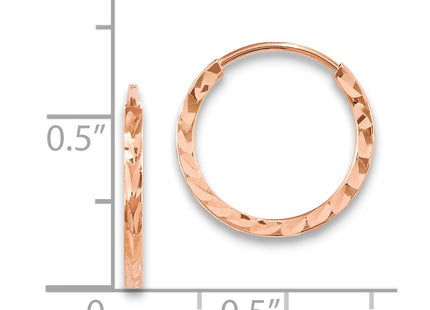 14k Rose Gold Earrings Style TF1601 - Classique Jewelry Inc.