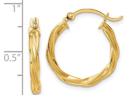 14k Yellow Gold Earrings Style TF1606 - Classique Jewelry Inc.