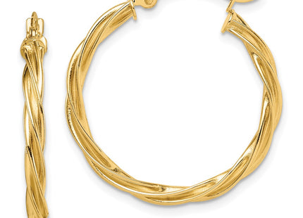 14k Yellow Gold Earrings Style TF1607 - Classique Jewelry Inc.