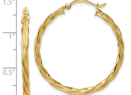 14k Yellow Gold Earrings Style TF1608 - Classique Jewelry Inc.