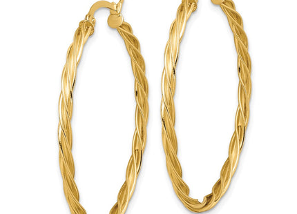 14k Yellow Gold Earrings Style TF1609 - Classique Jewelry Inc.