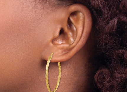14k Yellow Gold Earrings Style TF1609 - Classique Jewelry Inc.