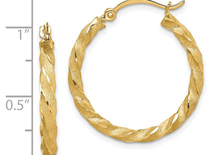 14k Yellow Gold Earrings Style TF1611 - Classique Jewelry Inc.