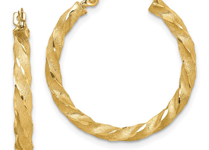 14k Yellow Gold Earrings Style TF1611 - Classique Jewelry Inc.