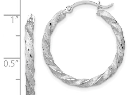 14k White Gold Earrings Style TF1611W - Classique Jewelry Inc.