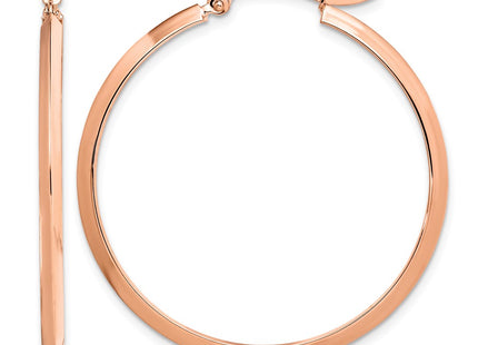 14K rose gold hoop earrings