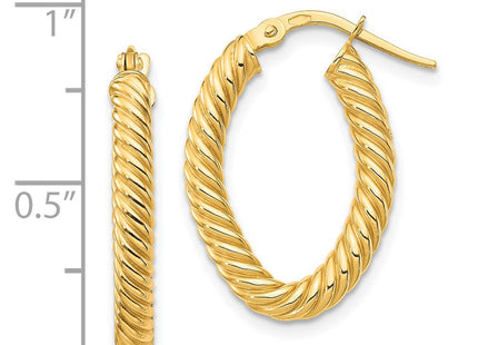 14k Yellow Gold Earrings Style TF1644 - Classique Jewelry Inc.