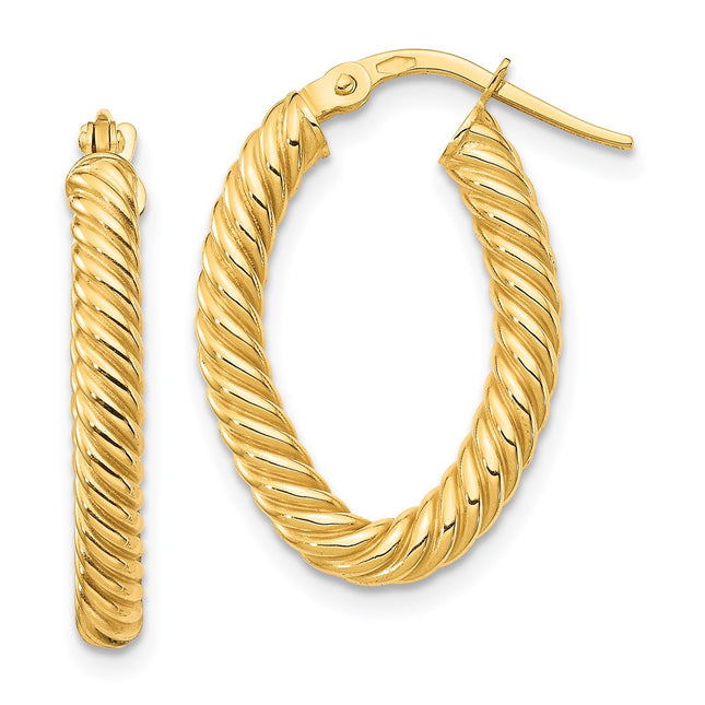 14k Yellow Gold Earrings Style TF1644 - Classique Jewelry Inc.