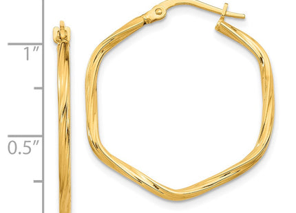 14k Yellow Gold Earrings Style TF1669 - Classique Jewelry Inc.