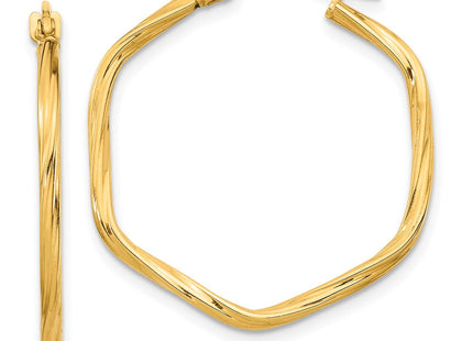 14k Yellow Gold Earrings Style TF1669 - Classique Jewelry Inc.