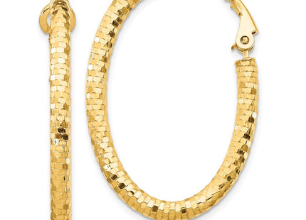 14k Yellow Gold Earrings Style TF1707 - Classique Jewelry Inc.