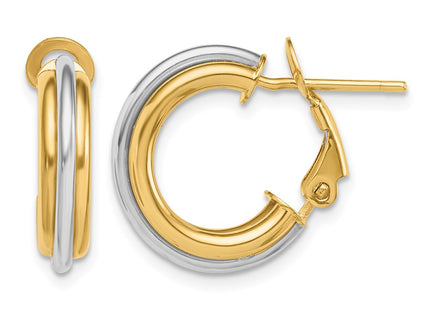 14K gold hoop earrings
