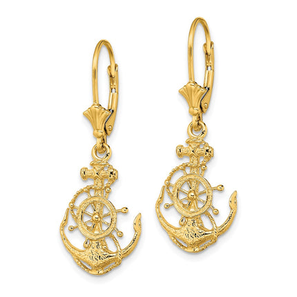 14k Yellow Gold Earrings Style TF1767 - Classique Jewelry Inc.