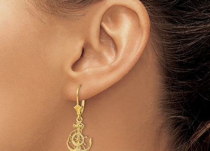 14k Yellow Gold Earrings Style TF1767 - Classique Jewelry Inc.