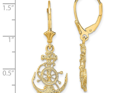 14k Yellow Gold Earrings Style TF1767 - Classique Jewelry Inc.