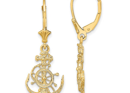 14k Yellow Gold Earrings Style TF1767 - Classique Jewelry Inc.