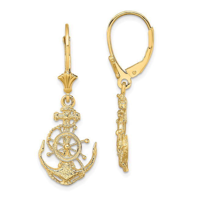 14k Yellow Gold Earrings Style TF1767 - Classique Jewelry Inc.