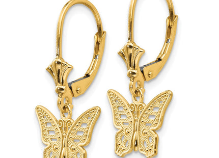 14k Yellow Gold Earrings Style TF1768 - Classique Jewelry Inc.