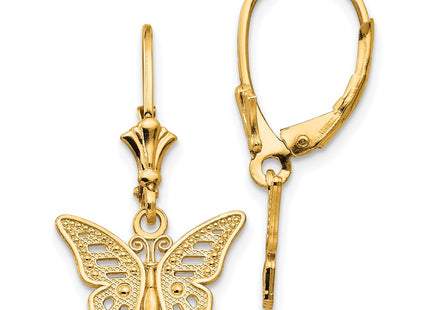 14k Yellow Gold Earrings Style TF1768 - Classique Jewelry Inc.