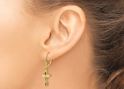 14k Yellow Gold Earrings Style TF1770 - Classique Jewelry Inc.