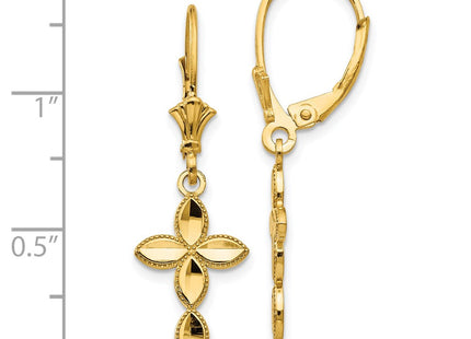 14k Yellow Gold Earrings Style TF1770 - Classique Jewelry Inc.
