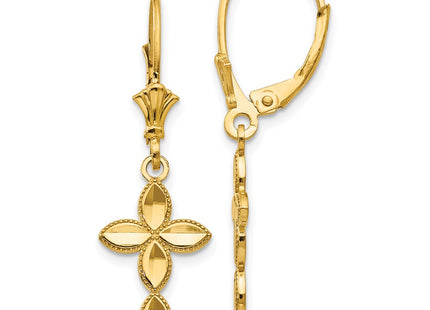 14k Yellow Gold Earrings Style TF1770 - Classique Jewelry Inc.