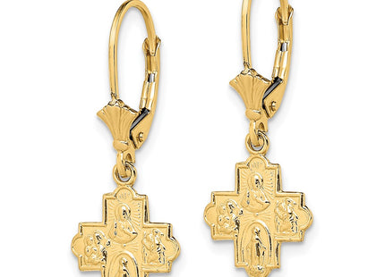 14k Yellow Gold Earrings Style TF1772 - Classique Jewelry Inc.