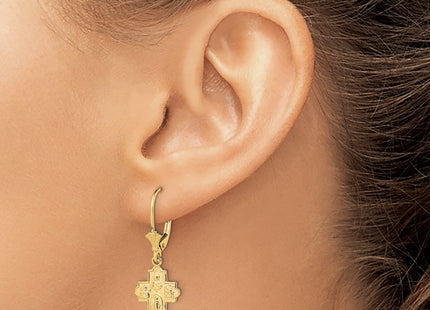 14k Yellow Gold Earrings Style TF1772 - Classique Jewelry Inc.