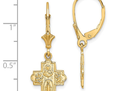 14k Yellow Gold Earrings Style TF1772 - Classique Jewelry Inc.