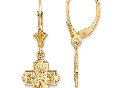 14k Yellow Gold Earrings Style TF1772 - Classique Jewelry Inc.