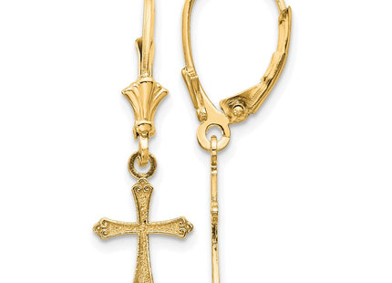14k Yellow Gold Earrings Style TF1775 - Classique Jewelry Inc.